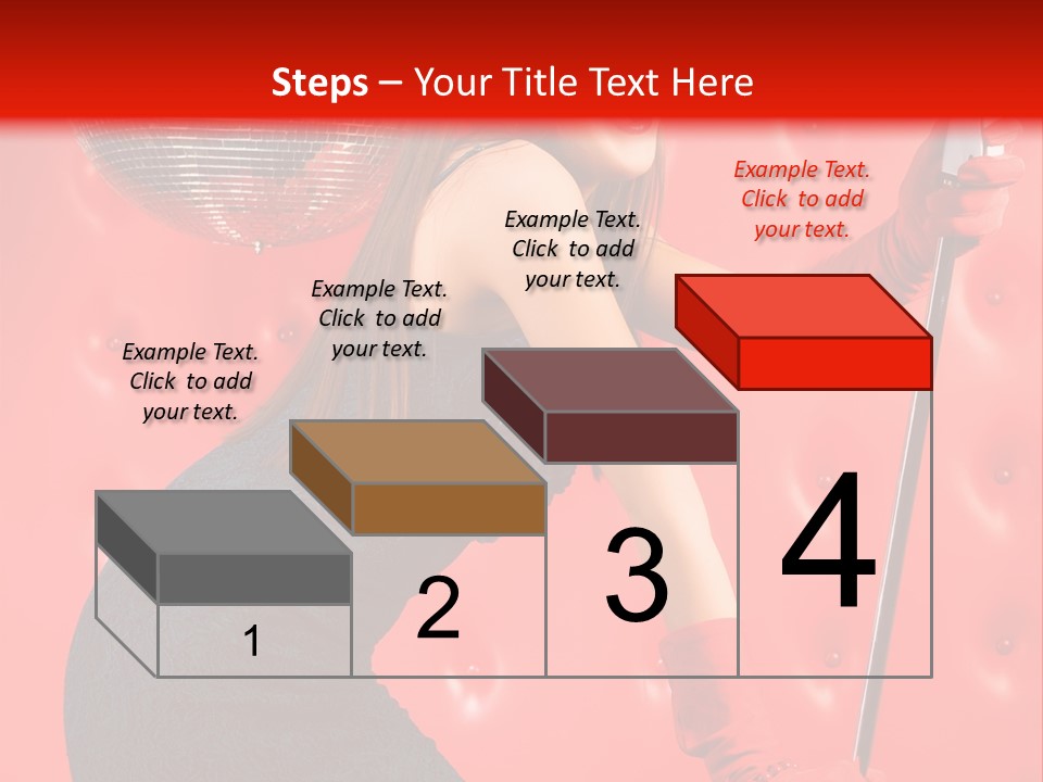 A Woman In A Green Dress Holding A Microphone PowerPoint Template