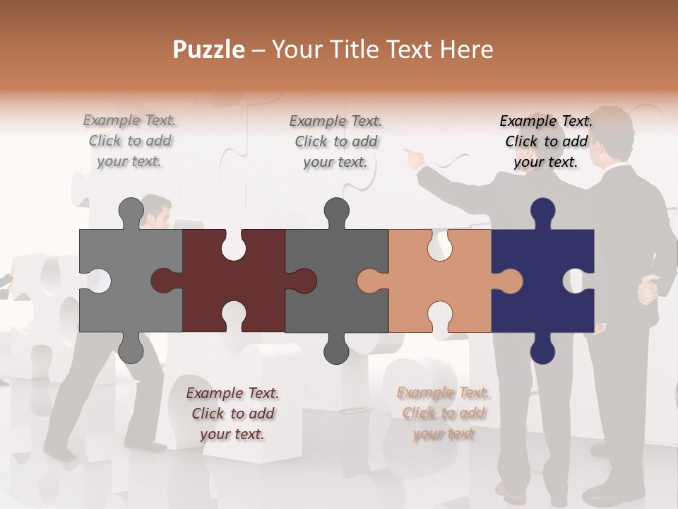 A Group Of Men Standing Next To Each Other In Front Of A Wall PowerPoint Template