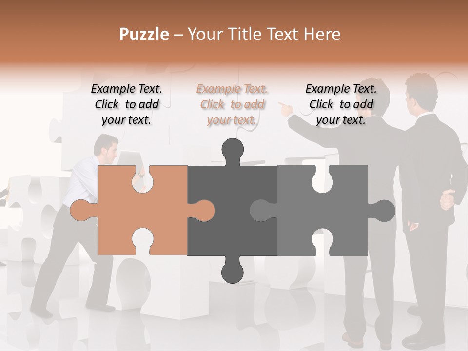 A Group Of Men Standing Next To Each Other In Front Of A Wall PowerPoint Template