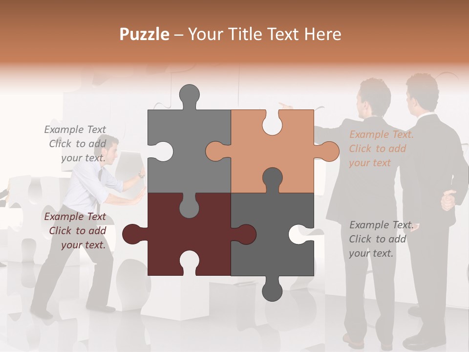 A Group Of Men Standing Next To Each Other In Front Of A Wall PowerPoint Template