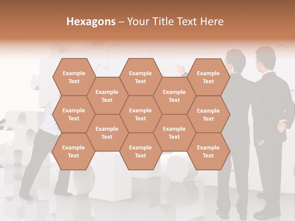 A Group Of Men Standing Next To Each Other In Front Of A Wall PowerPoint Template