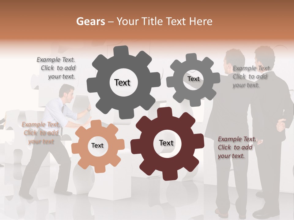 A Group Of Men Standing Next To Each Other In Front Of A Wall PowerPoint Template