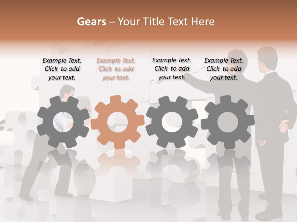 A Group Of Men Standing Next To Each Other In Front Of A Wall PowerPoint Template