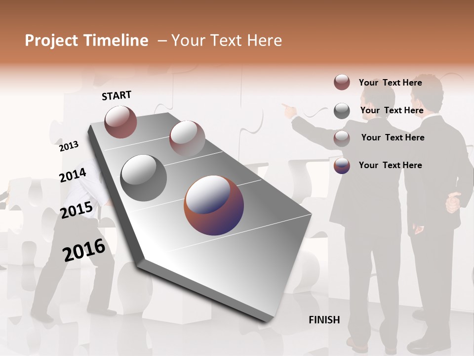 A Group Of Men Standing Next To Each Other In Front Of A Wall PowerPoint Template