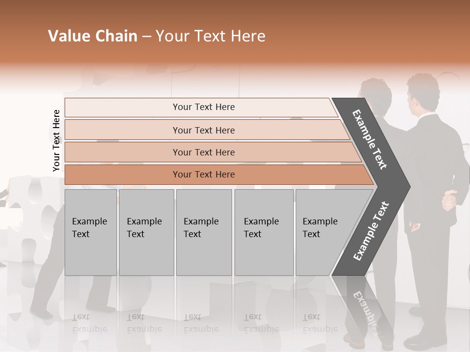 A Group Of Men Standing Next To Each Other In Front Of A Wall PowerPoint Template