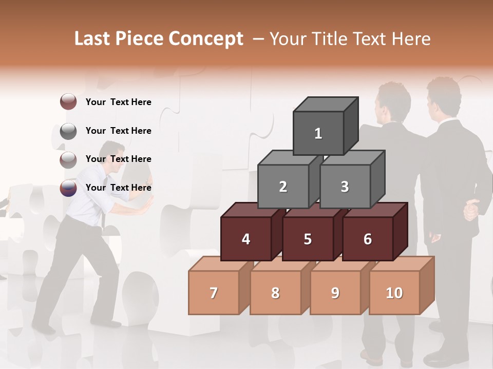 A Group Of Men Standing Next To Each Other In Front Of A Wall PowerPoint Template