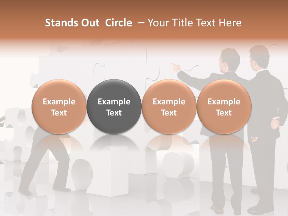 A Group Of Men Standing Next To Each Other In Front Of A Wall PowerPoint Template