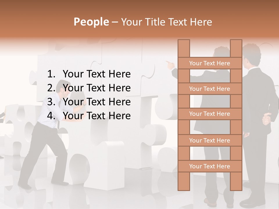 A Group Of Men Standing Next To Each Other In Front Of A Wall PowerPoint Template