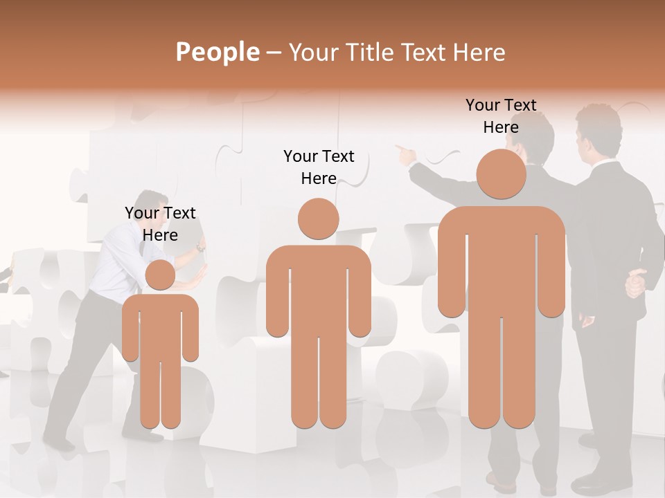 A Group Of Men Standing Next To Each Other In Front Of A Wall PowerPoint Template