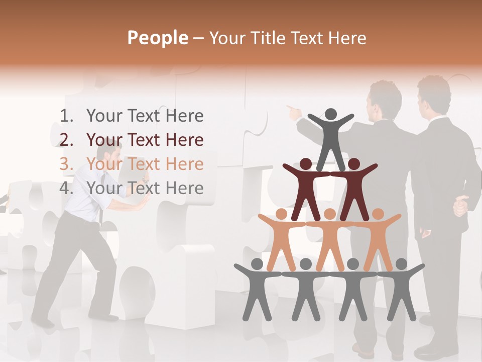 A Group Of Men Standing Next To Each Other In Front Of A Wall PowerPoint Template