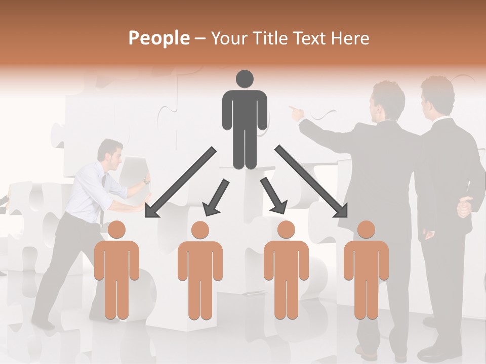 A Group Of Men Standing Next To Each Other In Front Of A Wall PowerPoint Template