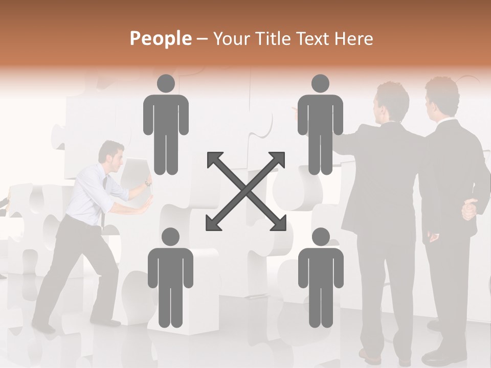 A Group Of Men Standing Next To Each Other In Front Of A Wall PowerPoint Template