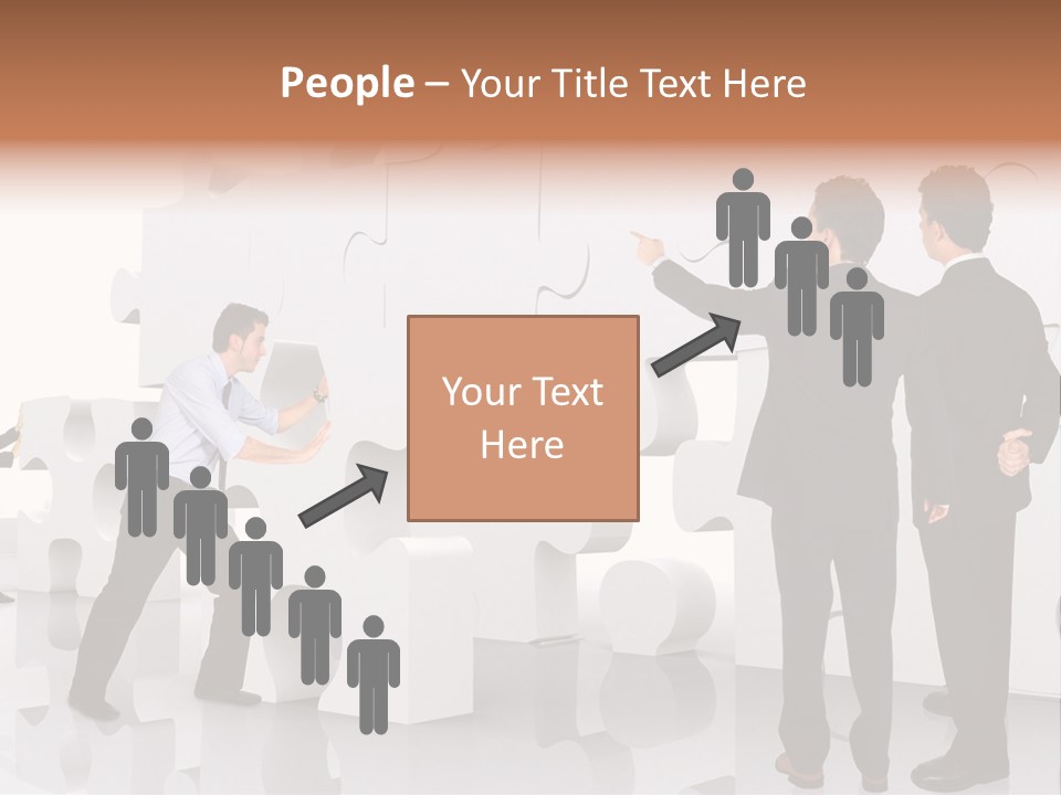 A Group Of Men Standing Next To Each Other In Front Of A Wall PowerPoint Template