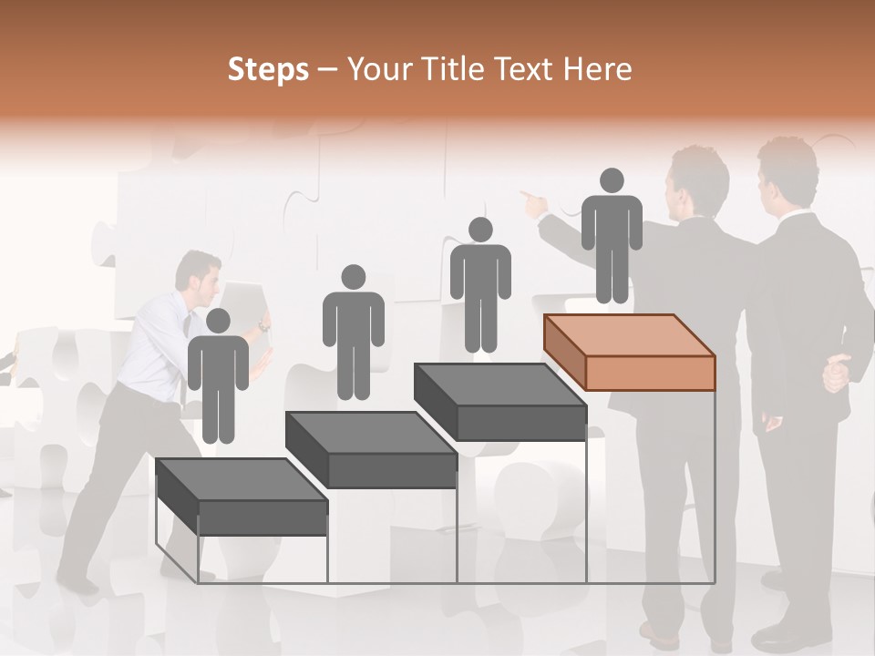 A Group Of Men Standing Next To Each Other In Front Of A Wall PowerPoint Template