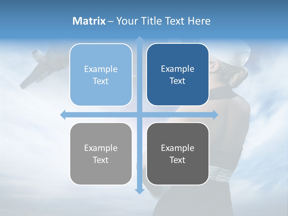 Heaven Dress Woman PowerPoint Template