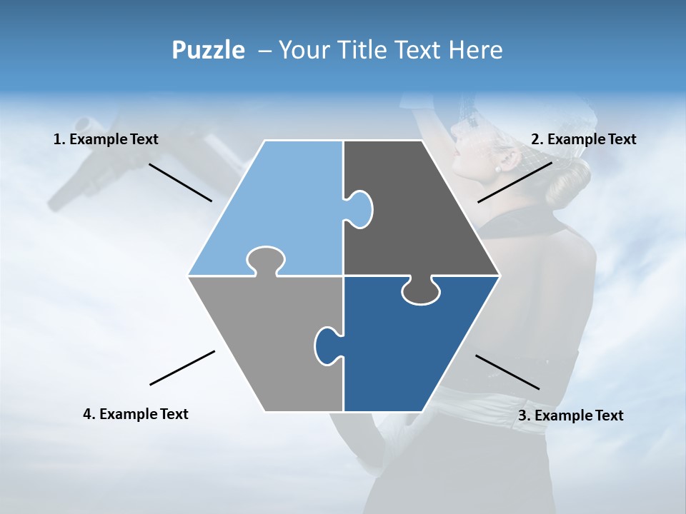 Heaven Dress Woman PowerPoint Template