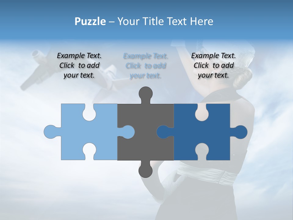 Heaven Dress Woman PowerPoint Template