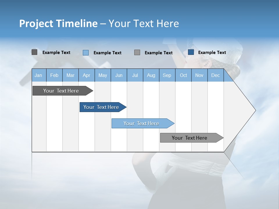 Heaven Dress Woman PowerPoint Template