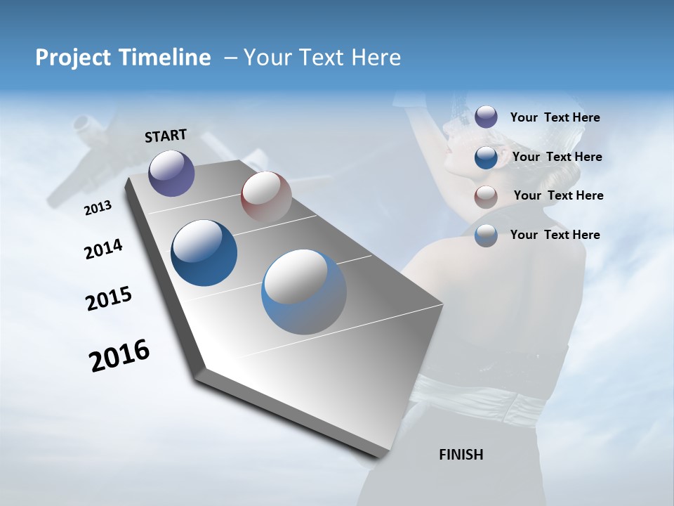 Heaven Dress Woman PowerPoint Template