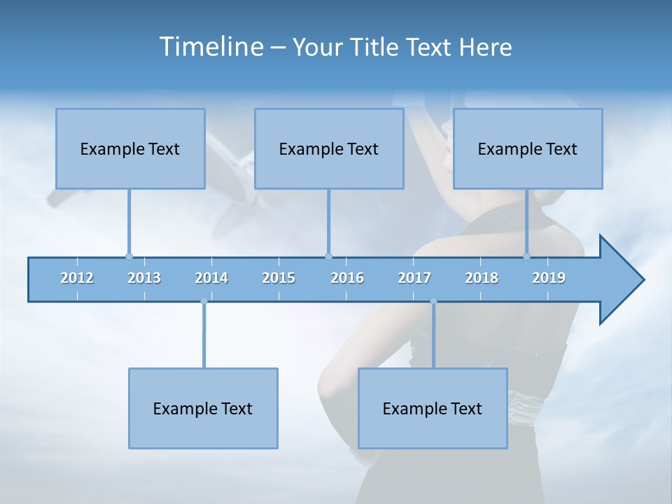 Heaven Dress Woman PowerPoint Template