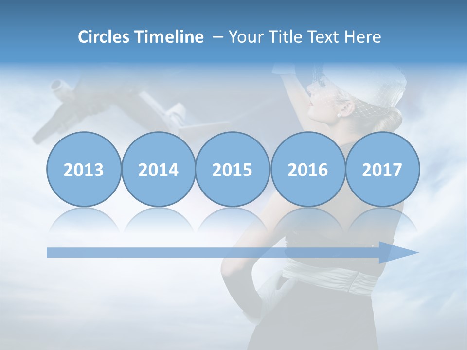 Heaven Dress Woman PowerPoint Template