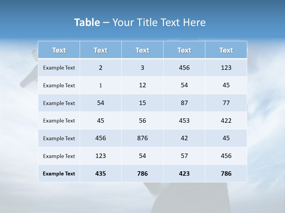 Heaven Dress Woman PowerPoint Template