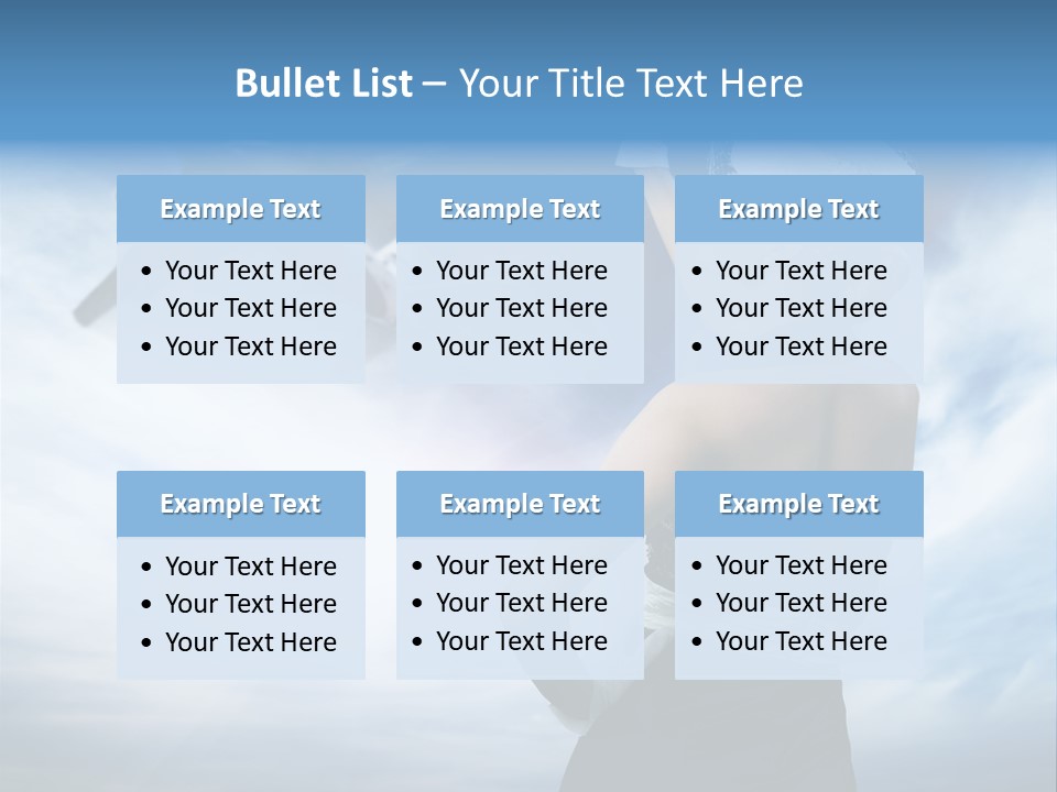 Heaven Dress Woman PowerPoint Template