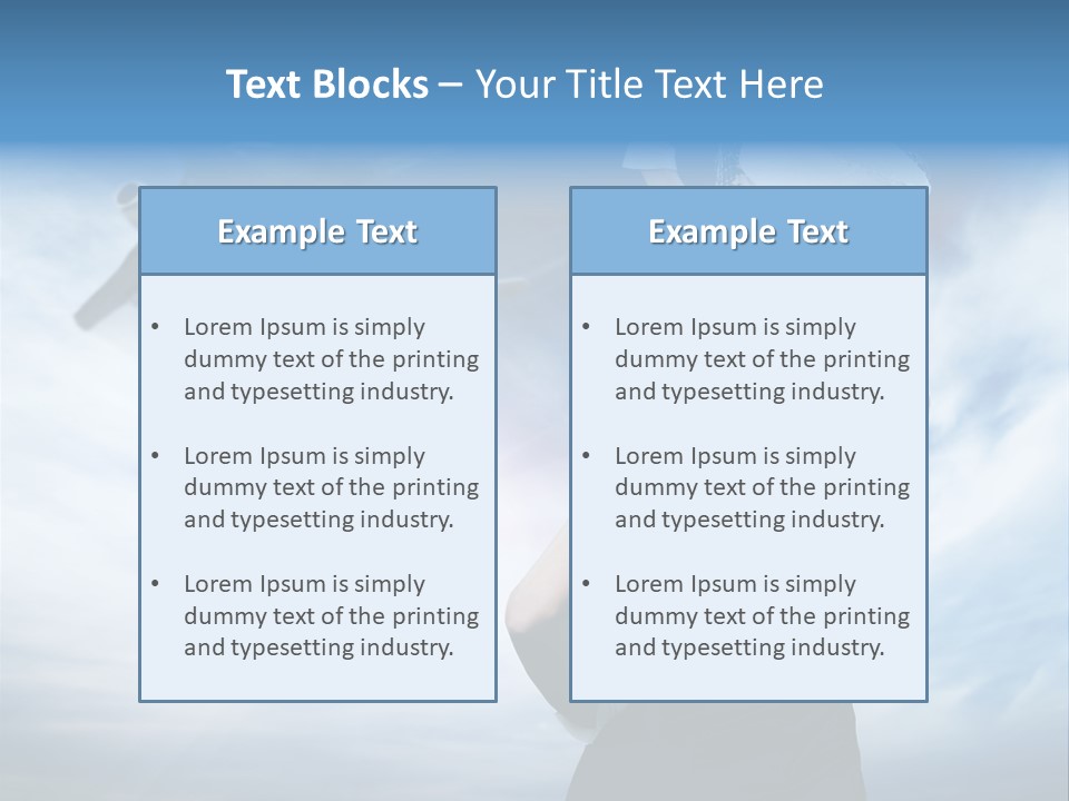 Heaven Dress Woman PowerPoint Template