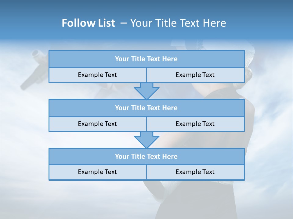 Heaven Dress Woman PowerPoint Template