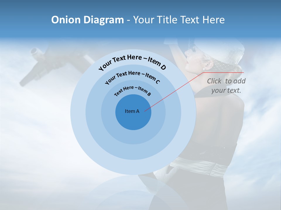 Heaven Dress Woman PowerPoint Template