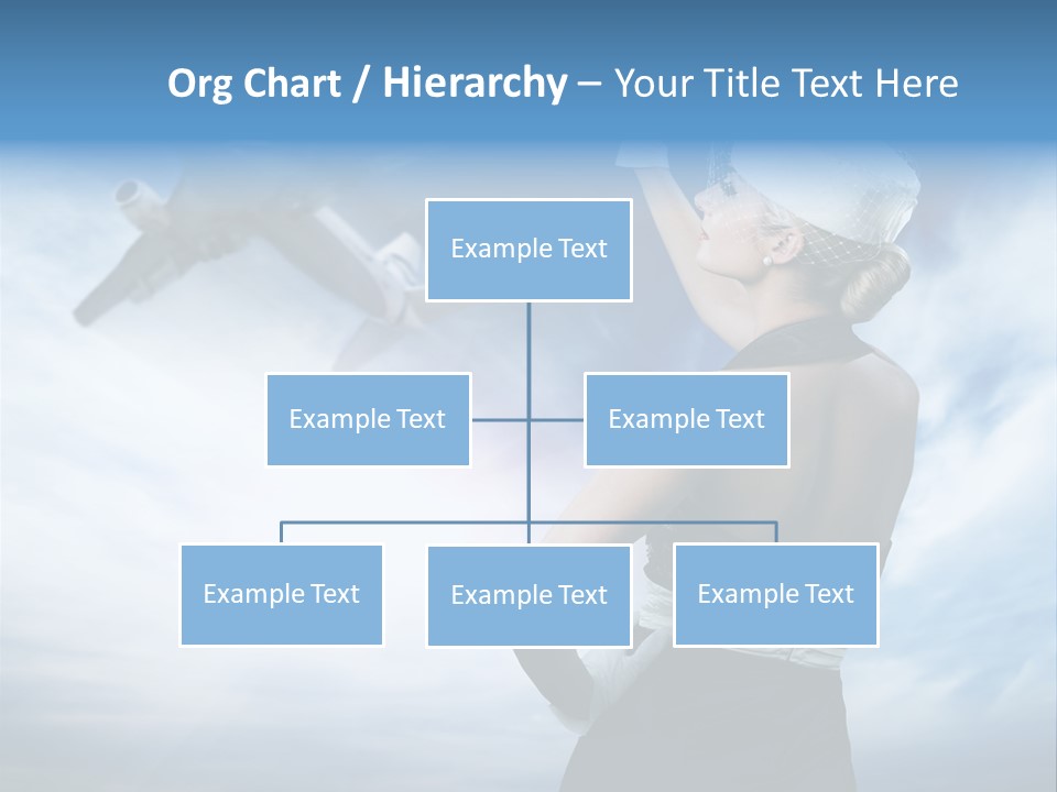 Heaven Dress Woman PowerPoint Template