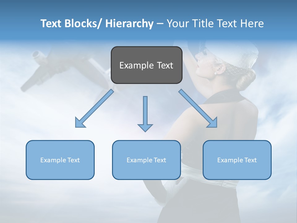 Heaven Dress Woman PowerPoint Template