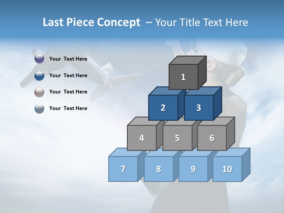Heaven Dress Woman PowerPoint Template