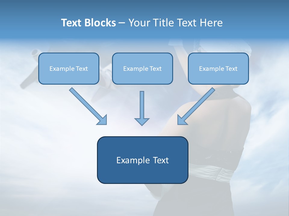 Heaven Dress Woman PowerPoint Template