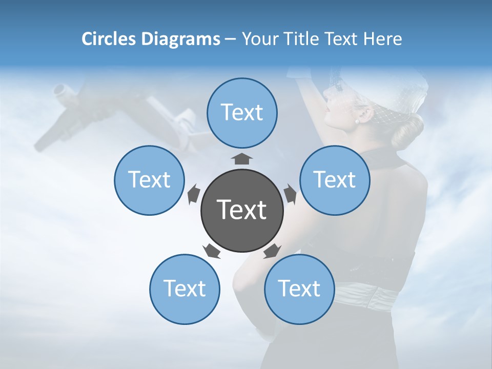 Heaven Dress Woman PowerPoint Template