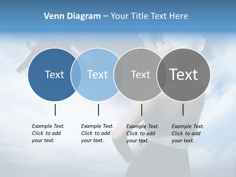 Heaven Dress Woman PowerPoint Template