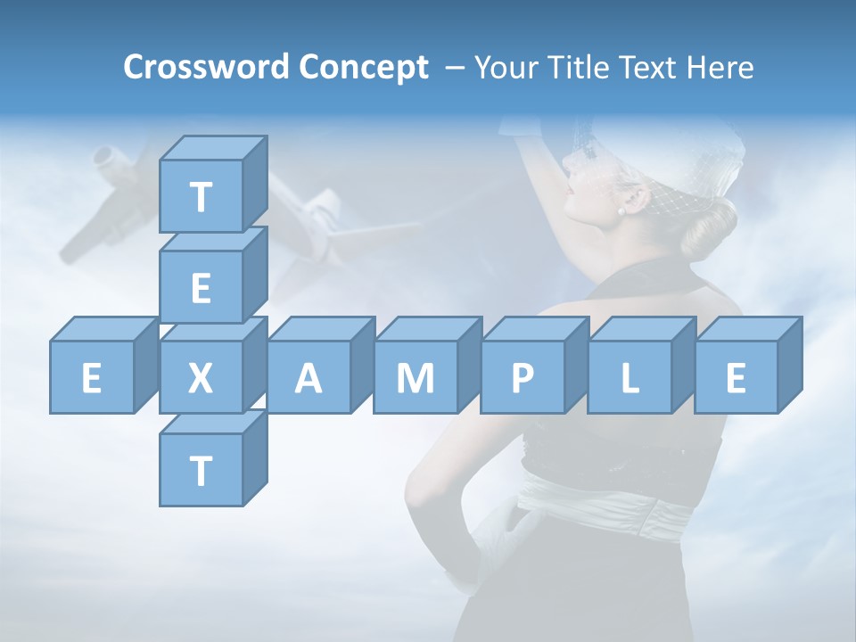 Heaven Dress Woman PowerPoint Template