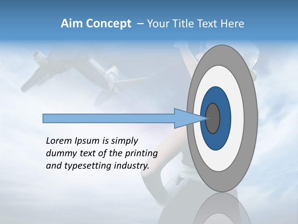 Heaven Dress Woman PowerPoint Template