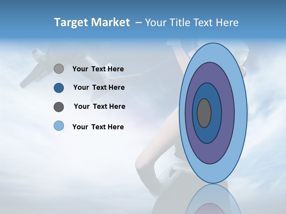 Heaven Dress Woman PowerPoint Template