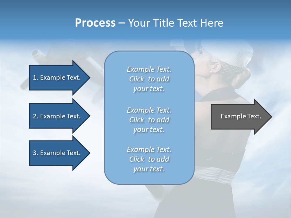 Heaven Dress Woman PowerPoint Template