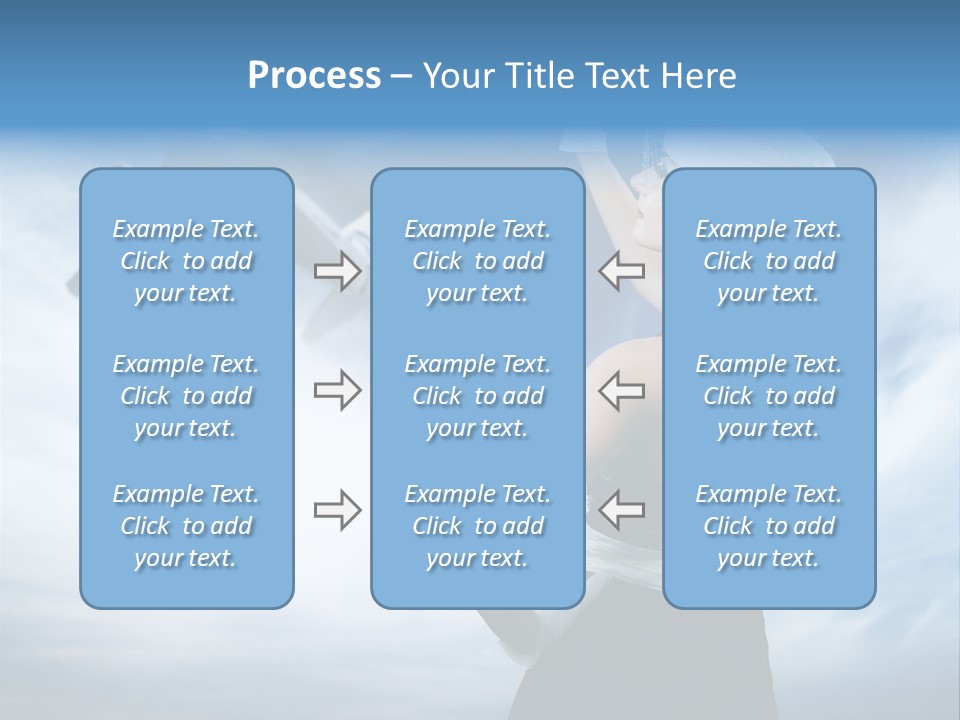 Heaven Dress Woman PowerPoint Template