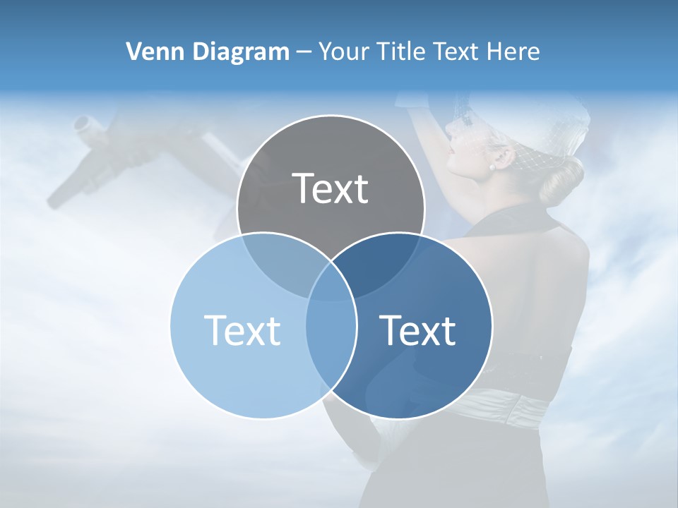 Heaven Dress Woman PowerPoint Template