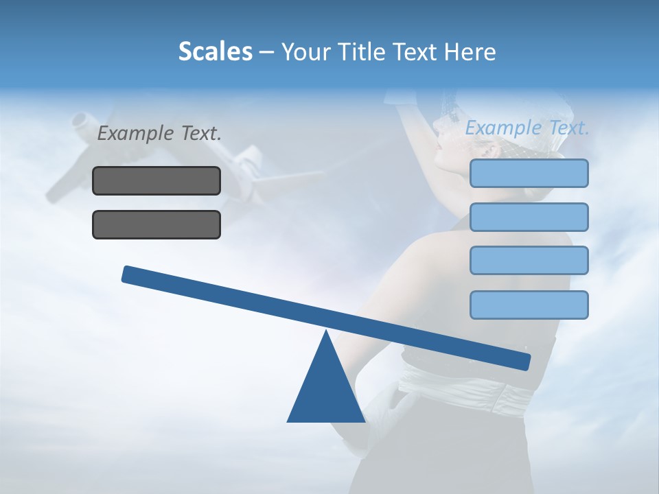 Heaven Dress Woman PowerPoint Template