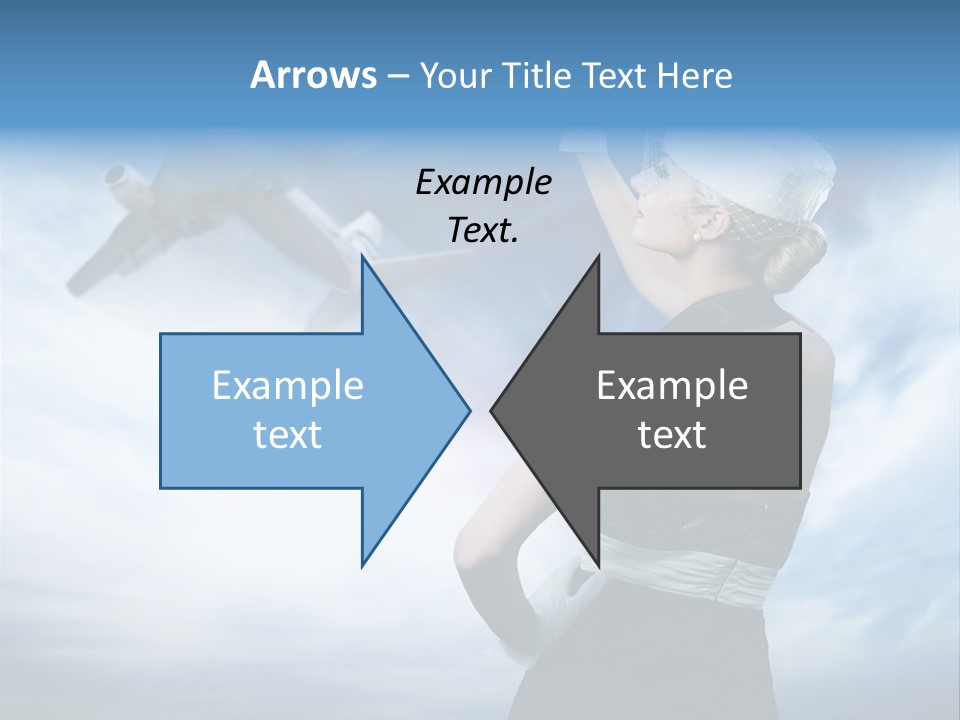 Heaven Dress Woman PowerPoint Template