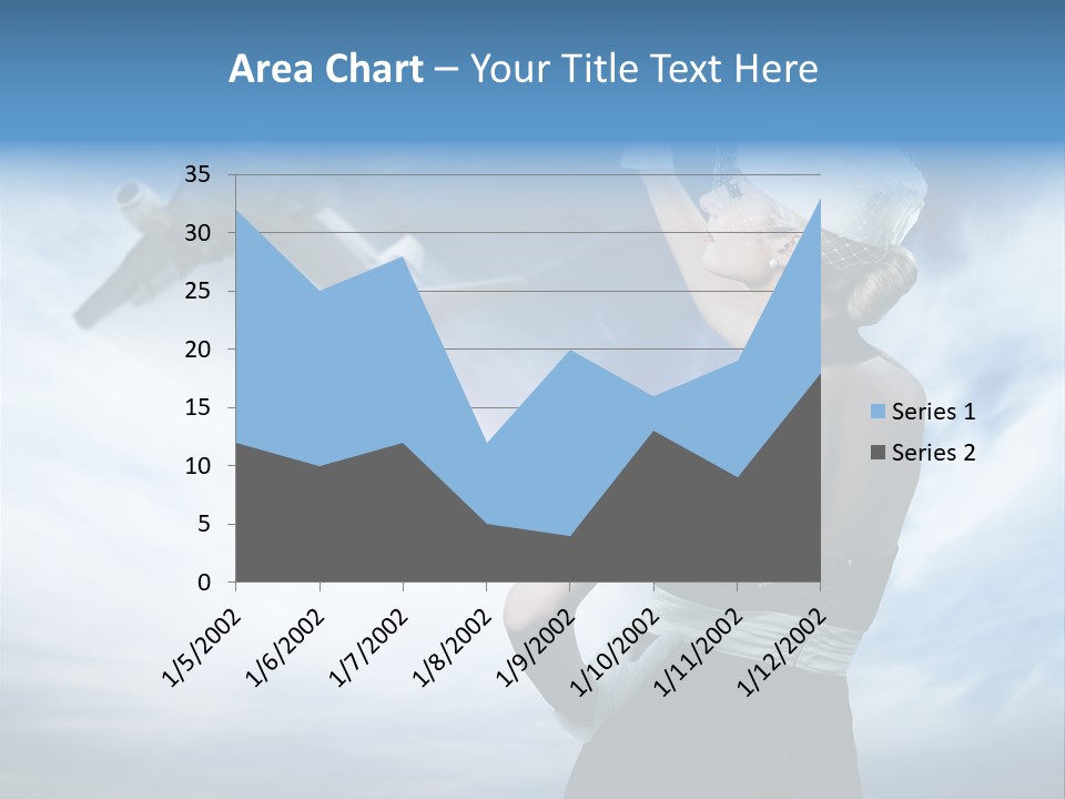 Heaven Dress Woman PowerPoint Template