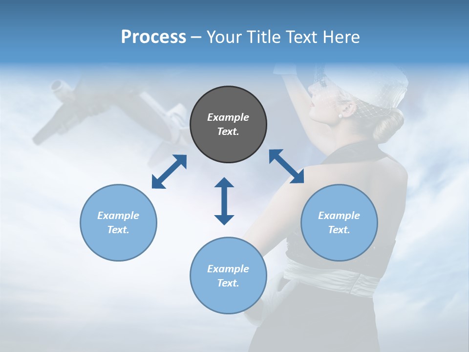 Heaven Dress Woman PowerPoint Template