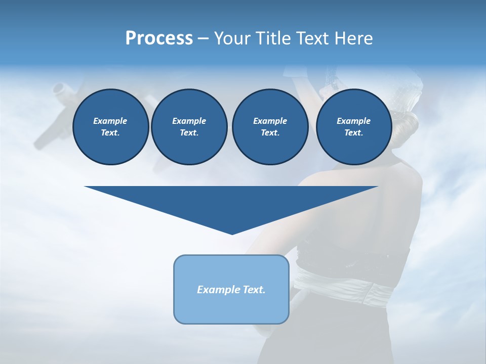 Heaven Dress Woman PowerPoint Template