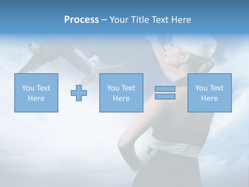 Heaven Dress Woman PowerPoint Template