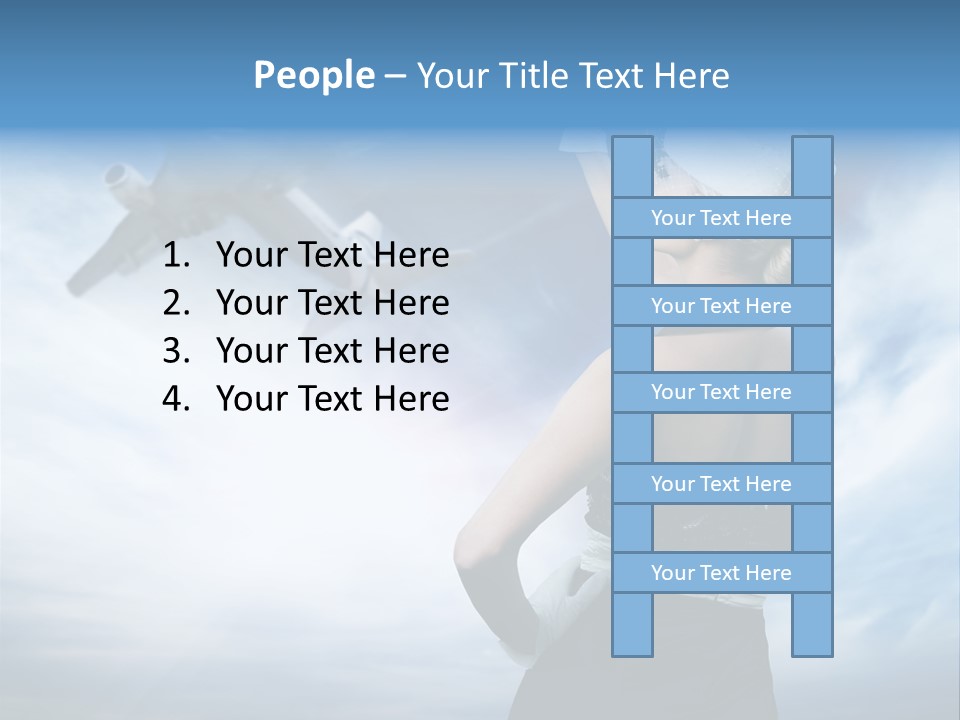 Heaven Dress Woman PowerPoint Template