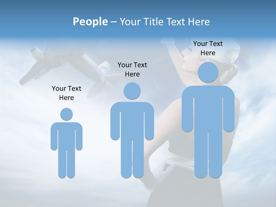 Heaven Dress Woman PowerPoint Template